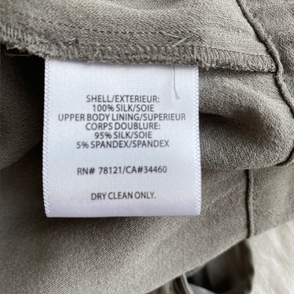 Eileen Fisher Grey Silk Sleeveless Dress Size XL - Picture 11 of 13